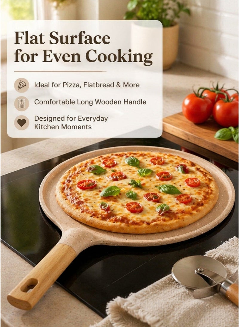 MGC Pan Ceramic Nonstick Frying Pan 32Cm With Glass Lid, Healthy Cookware, Non-Toxic Induction Kitchen Cooking Set, Dishwasher & Oven Safe, Pfas/Ptfe/Pfoa Free - Image 3