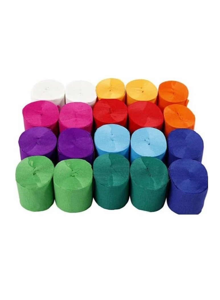 Terabyte CREPE PAPER STREAMER (PACK OF 24) MULTICOLORS - Image 3