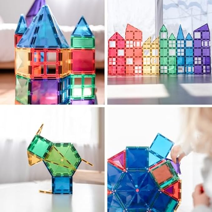 CONNETIX RAINBOW MEGA MAGNETIC TILES 212-PIECES SET - Image 5
