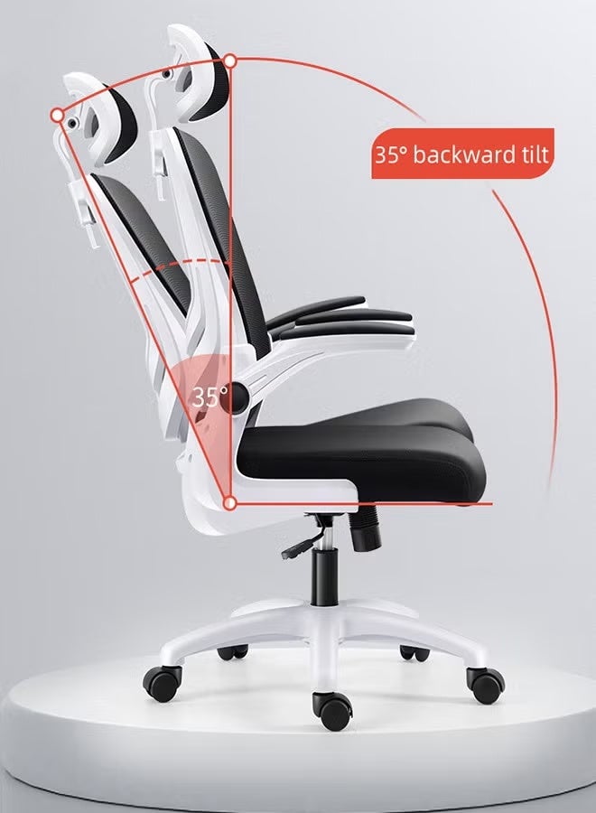 كرسي الكمبيوتر المنزلي كرسي الكمبيوتر القابل للتعديل في الارتفاع, وسادة الإسفنجة, كرسي الكمبيوتر بكرات عالمية, كرسي الألعاب, كرسي العمل, كرسي الكتابة - Image 5