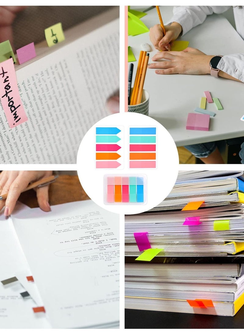 SYOSI 750pcs Index Tabs Flags, Self-Adhesive Sticky Tabs Page Tabs Writable Book Markers Page Flags for Reading Index, File Folders, Book Notes - Easy to Remove (Candy Color)  - Image 2