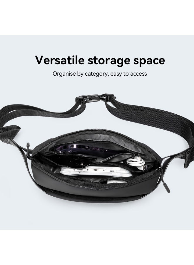 MARK RYDEN 411 Grey Crossbody Bag - Stylish, Water-Repellent, and Functional for Urban Travel Grey - Image 4