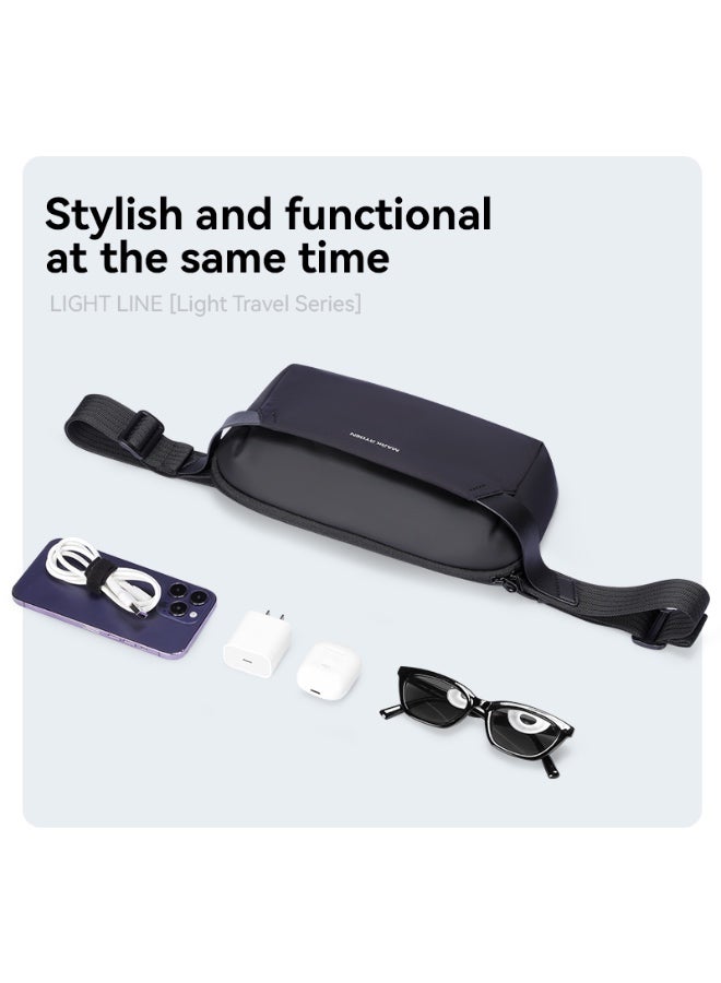 MARK RYDEN 411 Grey Crossbody Bag - Stylish, Water-Repellent, and Functional for Urban Travel Grey