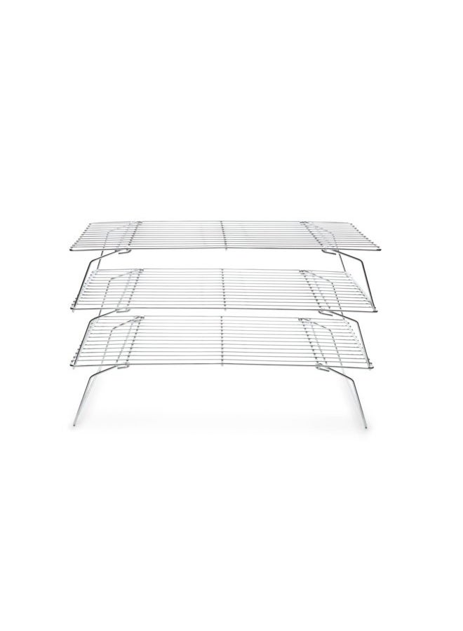 Fox Run 4698 Stackable Cooling Rack Set, Chrome, 3-Piece - Image 2