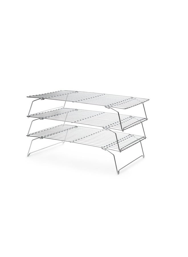 Fox Run 4698 Stackable Cooling Rack Set, Chrome, 3-Piece - Image 3