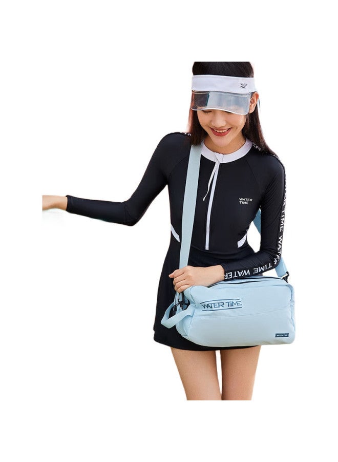 Watertime/Shuichuan Swimming Bag, Sports Fitness Shoulder Bag, Handbag For Men And Women, Swimming Equipment Storage Bag, Navy Blue - Image 1