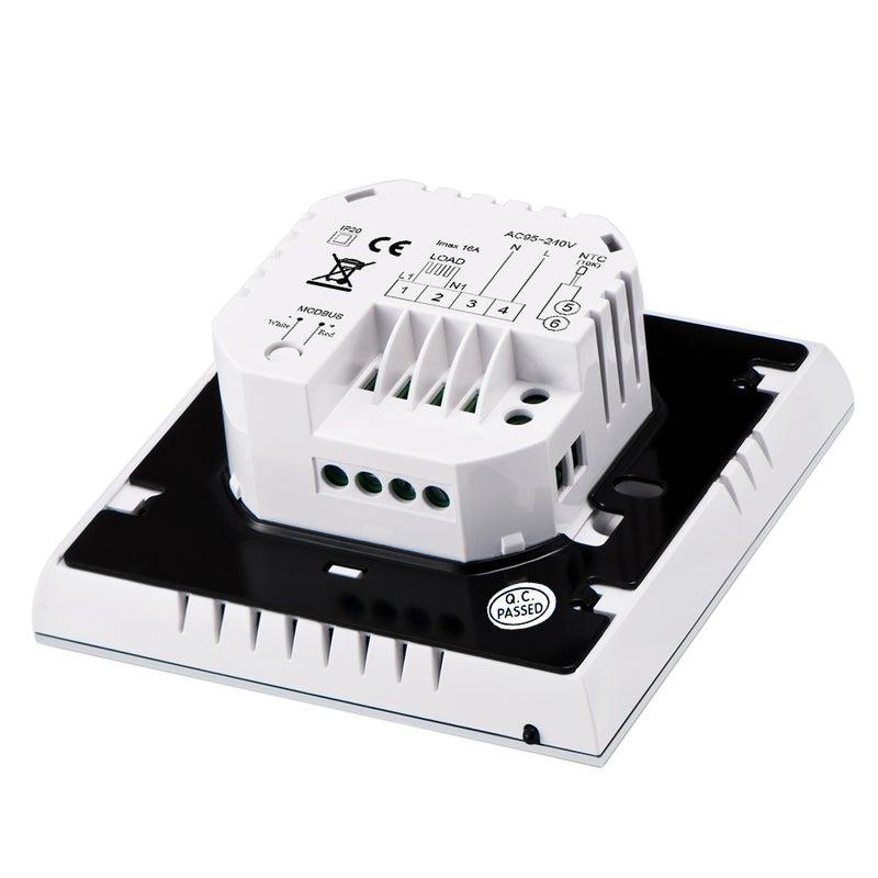 16A 95-240V Weekly Programmable LCD Display T-ouch Screen Electric Heating Thermostat Room Temperature Controller - Image 4