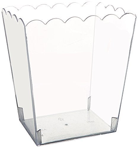 Amscan Medium Scalloped Plastic Container - 6" - Clear - 1 Pc. - Image 5