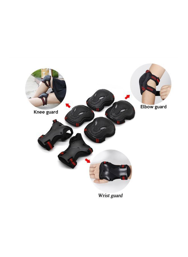 NIBEMINENT 6-Piece Elbow And Knee Protective Pad Set S - Image 2