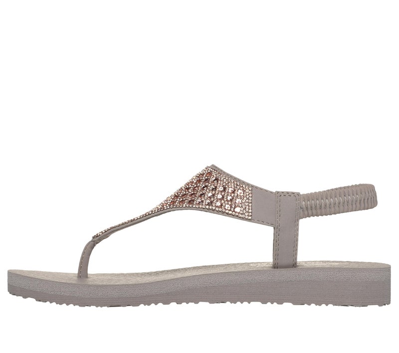 Skechers Womens MEDITATION Taupe Casual Sandals - Image 5