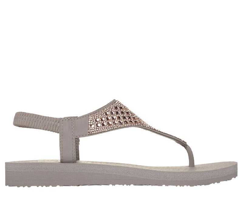 Skechers Womens MEDITATION Taupe Casual Sandals - Image 1