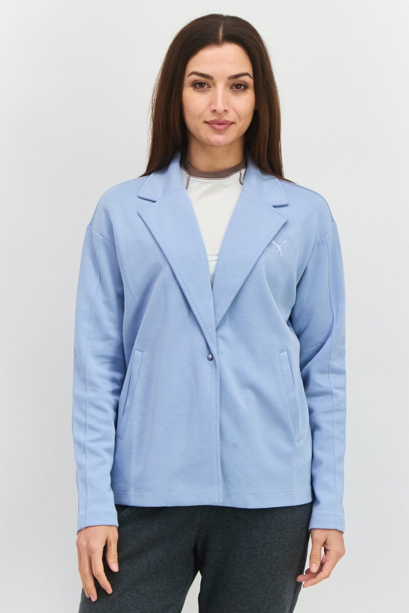 PUMA Women Sportswear Fit Long Sleeves Outdoor Blazer, Blue - Image 1