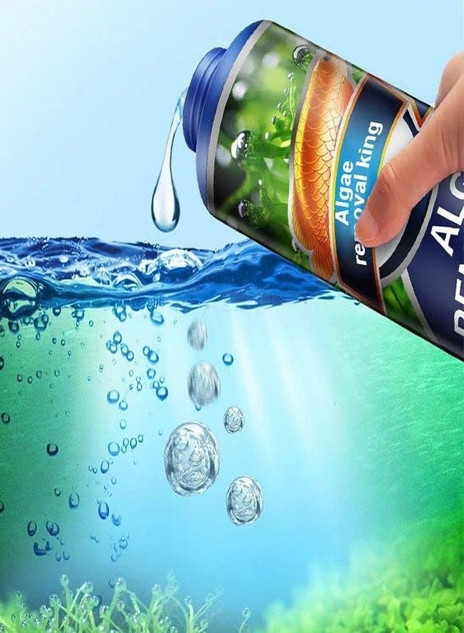VISIONEX Algae Moss Remover, Fast-Acting Safe for Fish Plants Tank Cleaner, 200ml Liquid Formula Prevents Future Growth, All Tank Sizes Water Treatment Solution, Fish Tank Cleaner (200ml) - Image 2