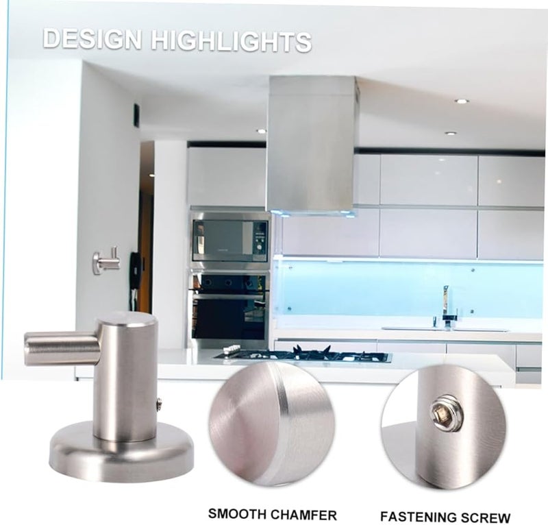 Heavy Duty Stainless Steel Wall Hooks 4 Inch for Kitchen Bathroom Towels Coats Bags - Image 4