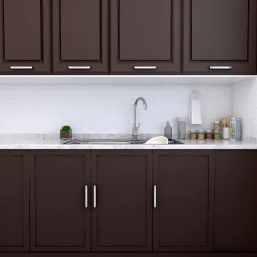 GREEWELT Matte Solid Wallpaper | Decorative for Cabinets Countertops Kitchen,Shelves | Self Adhesive | Film Peel and Stick | Waterproof | Removable | Easy to Cut & Use | 16 X 72 Inch | Dark Brown - Image 2