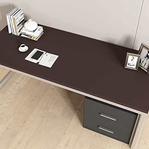 GREEWELT Matte Solid Wallpaper | Decorative for Cabinets Countertops Kitchen,Shelves | Self Adhesive | Film Peel and Stick | Waterproof | Removable | Easy to Cut & Use | 16 X 72 Inch | Dark Brown - Image 5