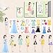 Daniel Axel Magnetic Princess Dress Up Paper Doll Pretend Play Toys Magnet People Clothes Puzzles Game for 3 Year Old Girls ToddlerPreschool Learning Created Imagine Set Birthday Gift D Set - Image 3