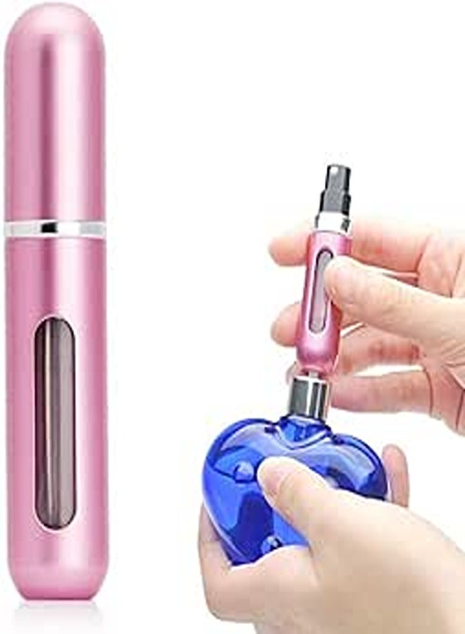 بخاخ عطر سيلكوت yyds 5 مل، زجاجة عطر قابلة لإعادة التعبئة محمولة للسفر ورحلات العمل والأنشطة الخارجية (وردي)