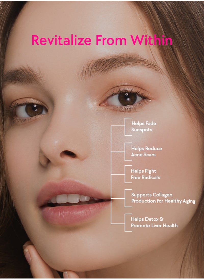 CHICNUTRIX Glow for Skin Radiant & Even-toned skin - 20 Effervescent Tablets - Strawberry & Lemon Flavour  - Image 5
