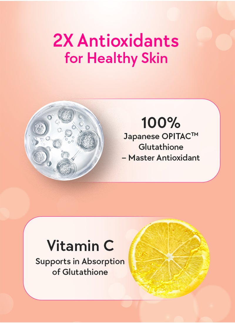 CHICNUTRIX Glow for Skin Radiant & Even-toned skin - 20 Effervescent Tablets - Strawberry & Lemon Flavour  - Image 3