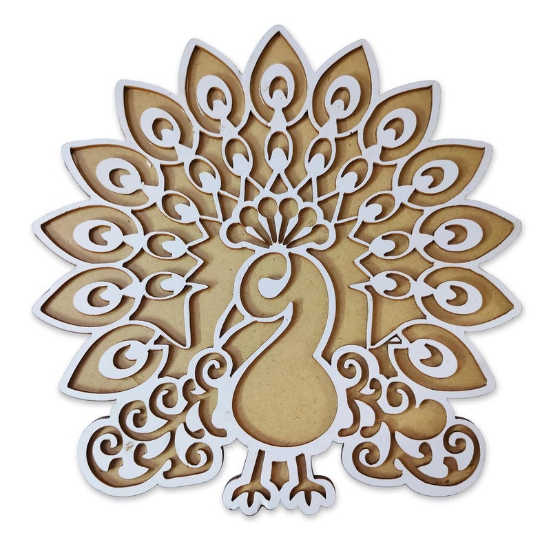Ascension Portable Rangoli (11 inches) Stencil for Decor DIY Craft Reusable Templates for Floor Table Just Fill with Rangoli Atta or Grains for Navratri Pongal Pooja Mandir Rangoli Mats for Decoration(Design 5) - Image 3