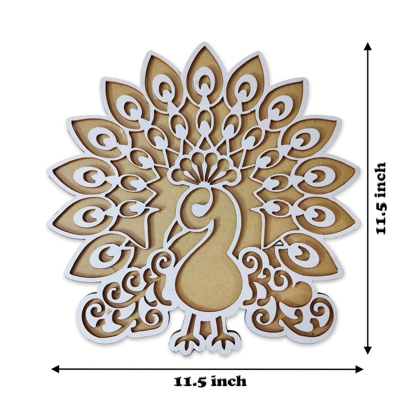 Ascension Portable Rangoli (11 inches) Stencil for Decor DIY Craft Reusable Templates for Floor Table Just Fill with Rangoli Atta or Grains for Navratri Pongal Pooja Mandir Rangoli Mats for Decoration(Design 5) - Image 4
