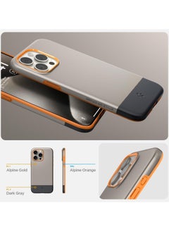 Spigen غطاء حماية مغناطيسي من Style Armor MagFit لهاتف iPhone 15 PRO متوافق مع MagSafe [حماية من الدرجة العسكرية] - ذهبي جبال الألب  - Image 4