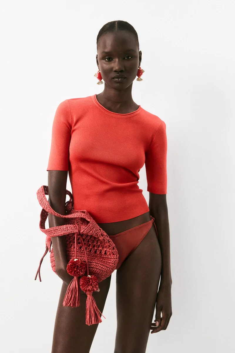 H&M Fine-knit T-shirt