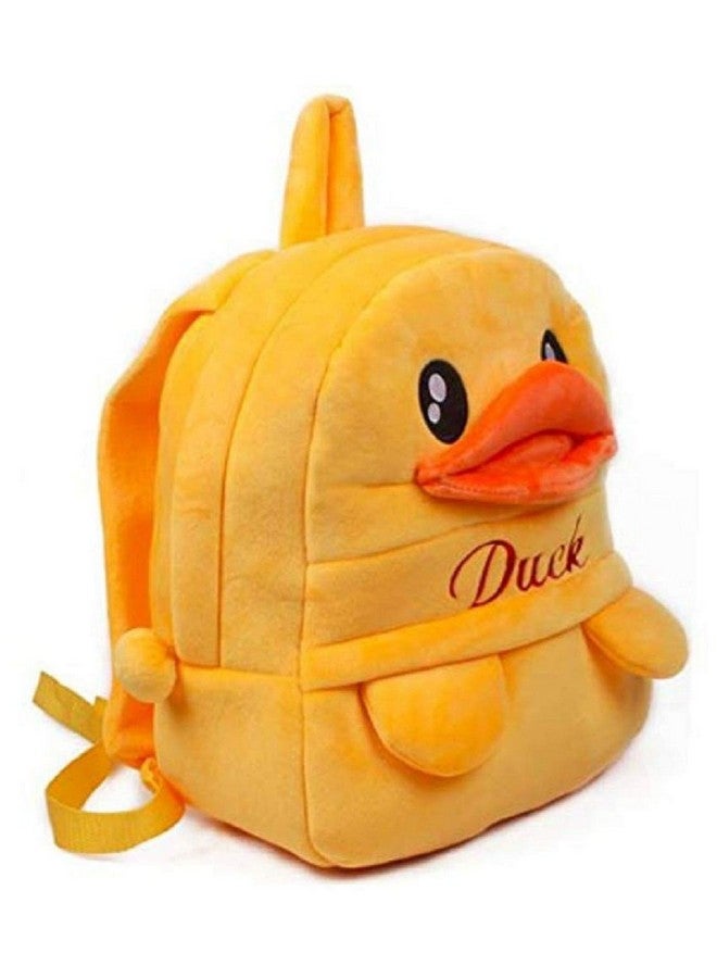 blue tree School Bag for Cute Kids for (3-5 Years), Nursery Soft Plush Yellow Duck Bag for Toddlers, Mini Animal Backpack for Baby Boys and Girls - Image 3