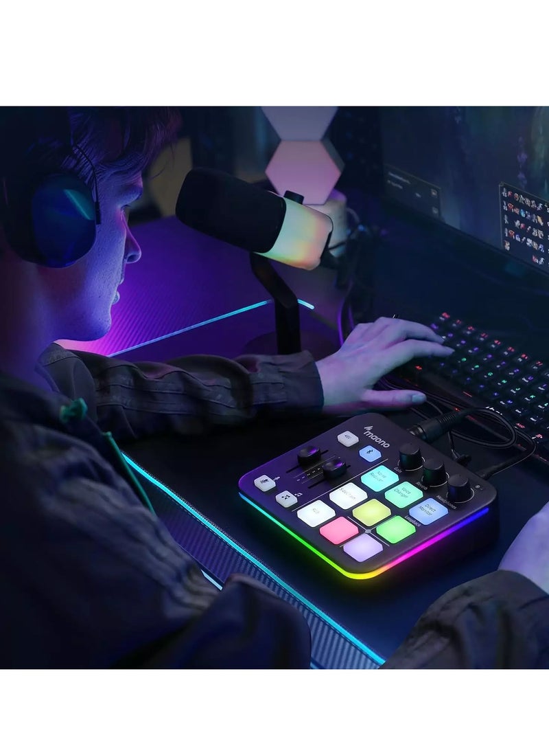 G1 NEO Gaming Audio Mixer Interface ,with Pro-preamp, RGB, Bluetooth, 48V Phantom Power