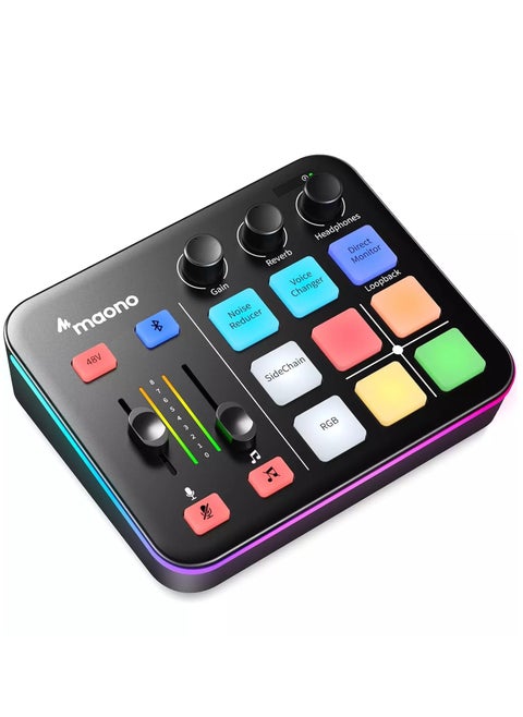 G1 NEO Gaming Audio Mixer Interface ,with Pro-preamp, RGB, Bluetooth, 48V Phantom Power