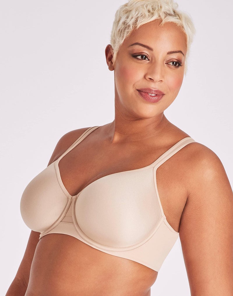 Bali Women's One Smooth U Ultra Light Minimizer Underwire Bra DF3490 Sandshell - Image 4