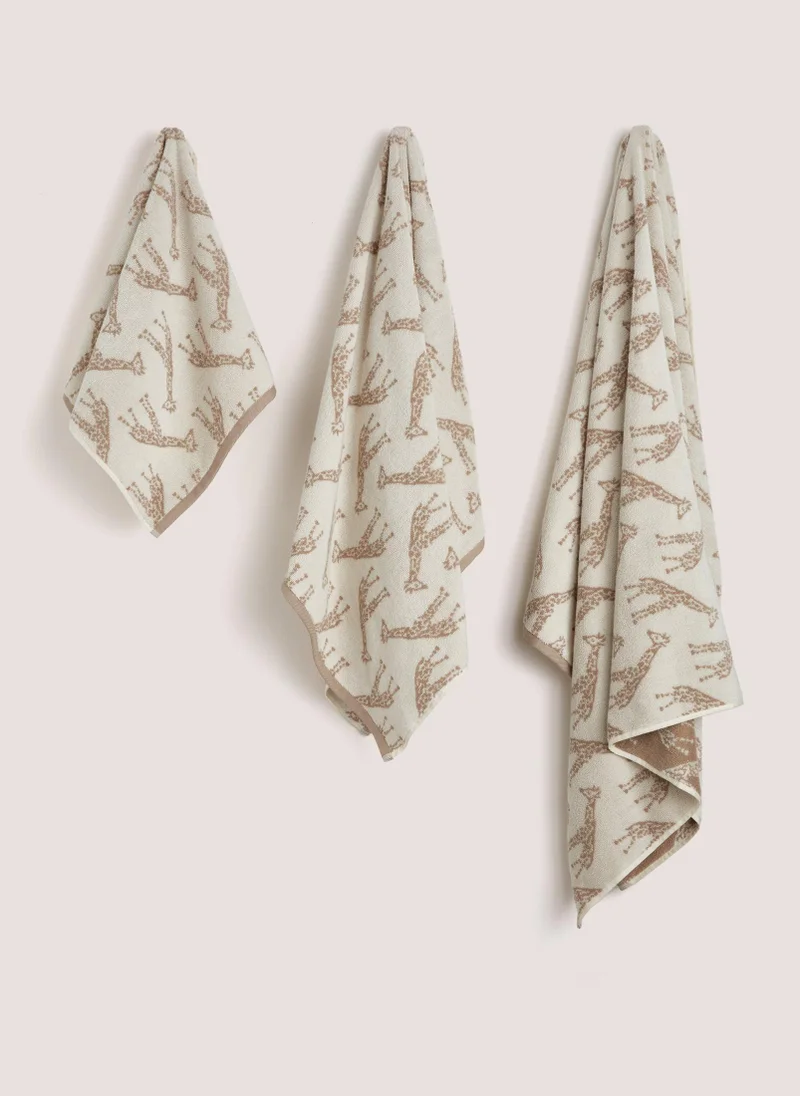 Matalan Natural Giraffe Towels