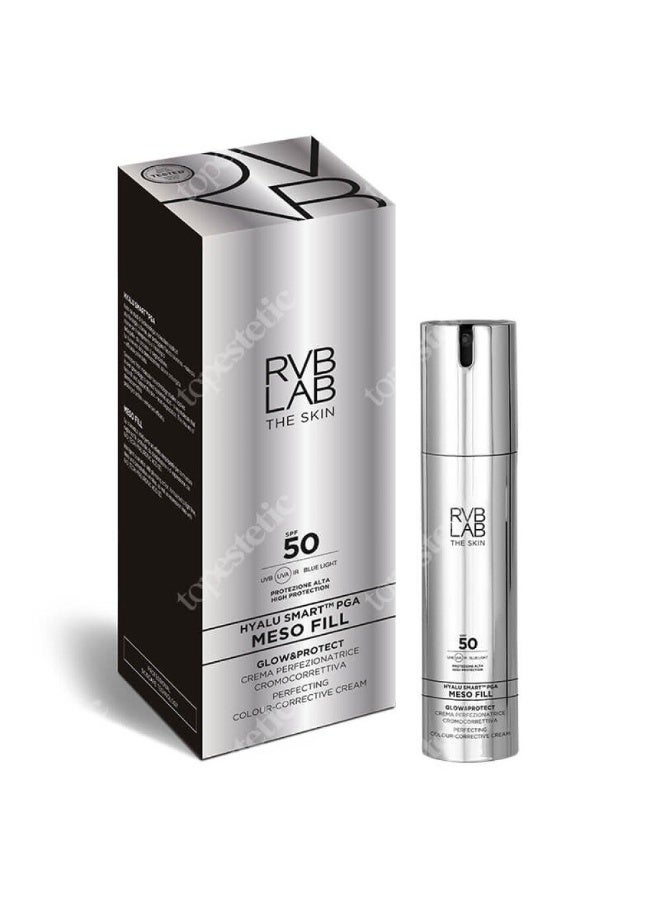 أر في بي لاب RVB LAB Meso Fill Glow & Protect - Perfecting Colour - كريم تصحيح ملون 50 مل - Image 2