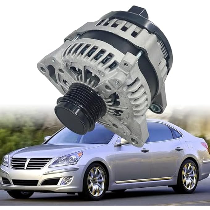 sen SHOW 11353N Alternator 180A Compatible with 2009-2016 Hyundai Genesis, 2011-2016 Equus2015-2017 K900, V8 4.6L 5.0L Replacement 37300-3F020 - Image 1