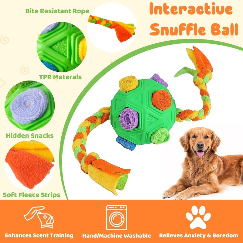 KASTWAVE Interactive Dog Puzzle Toys– Interactive Treat Hiding Slow Feeder Toy, Pet Brain Stimulation Puzzle, Enrichment for Natural Foraging Skills Training (Green) - Image 3