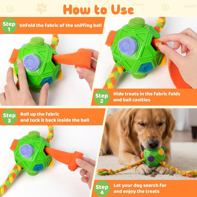KASTWAVE Interactive Dog Puzzle Toys– Interactive Treat Hiding Slow Feeder Toy, Pet Brain Stimulation Puzzle, Enrichment for Natural Foraging Skills Training (Green) - Image 4