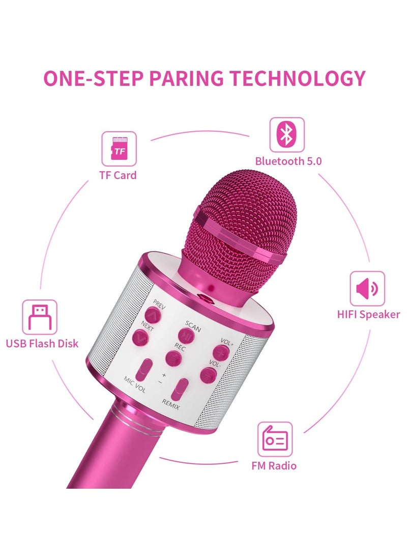 Generic Advanced Multifunctional Wireless Bluetooth Portable Karaoke Singing Microphone Speaker  - Image 2