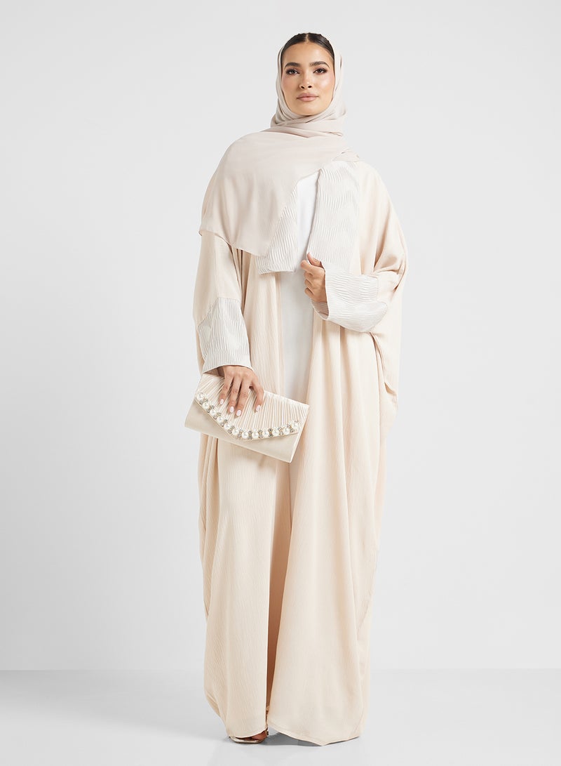hayas closet Embroidered Flared Sleeve Abaya - Image 1
