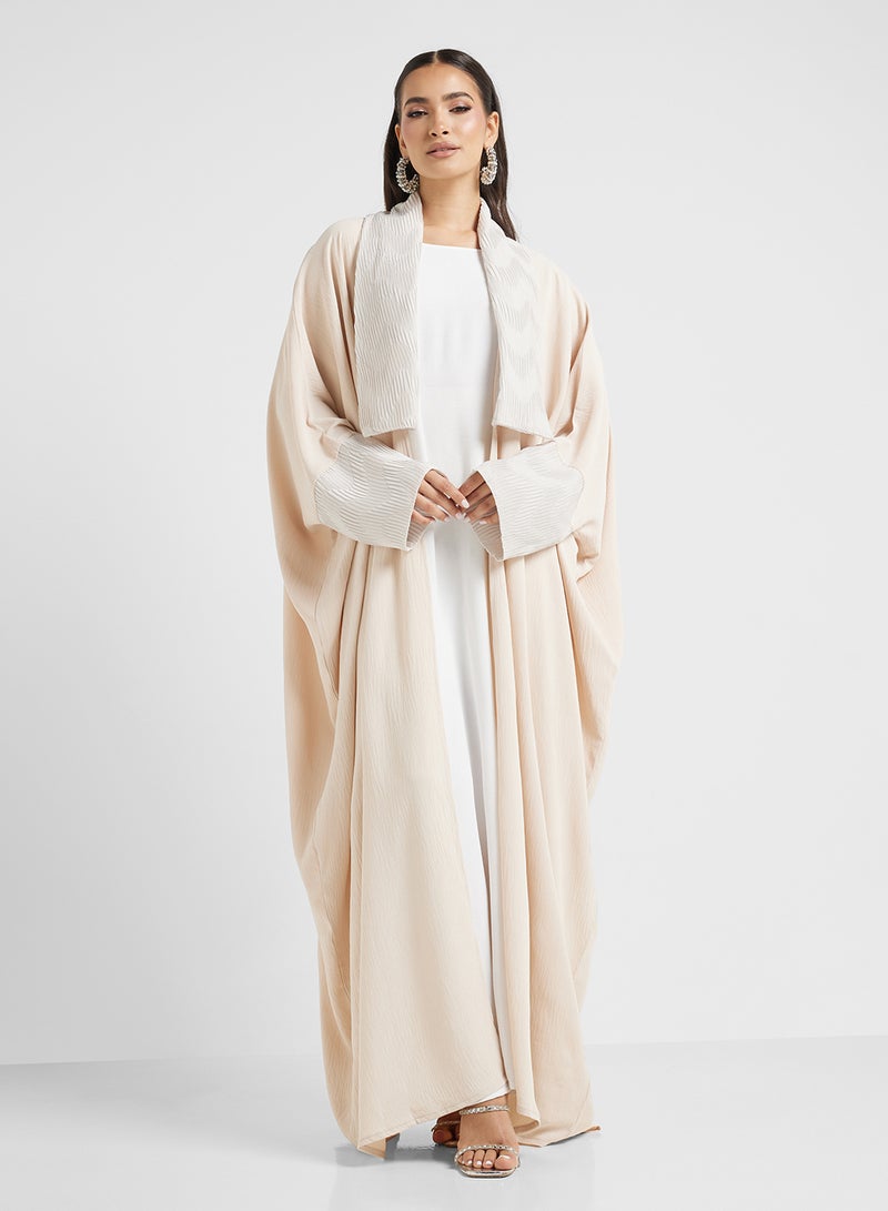 hayas closet Embroidered Flared Sleeve Abaya - Image 5