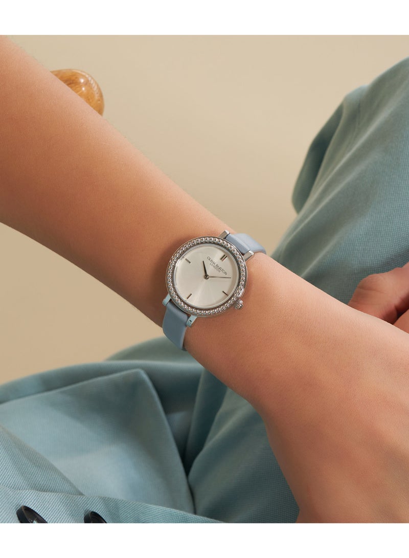 OLIVIA BURTON ROUND ANALOG WOMEN'S SILVER WHITE CASE WATCH - 24000163 - Image 3