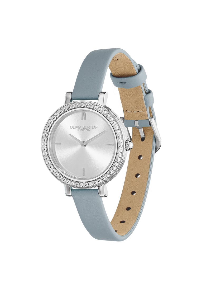 OLIVIA BURTON ROUND ANALOG WOMEN'S SILVER WHITE CASE WATCH - 24000163 - Image 2