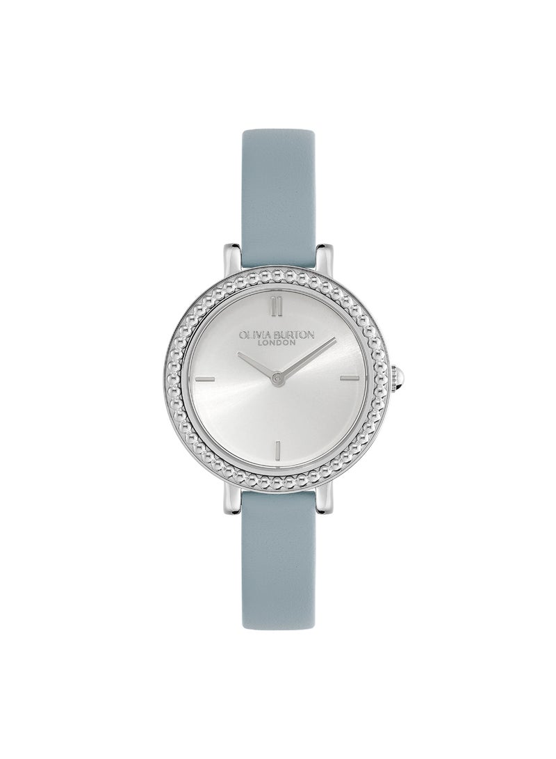 OLIVIA BURTON ROUND ANALOG WOMEN'S SILVER WHITE CASE WATCH - 24000163 - Image 1