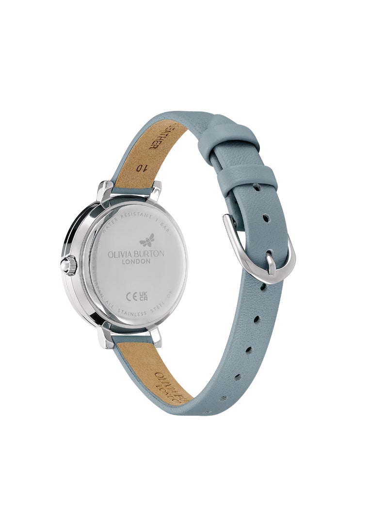 OLIVIA BURTON ROUND ANALOG WOMEN'S SILVER WHITE CASE WATCH - 24000163 - Image 5