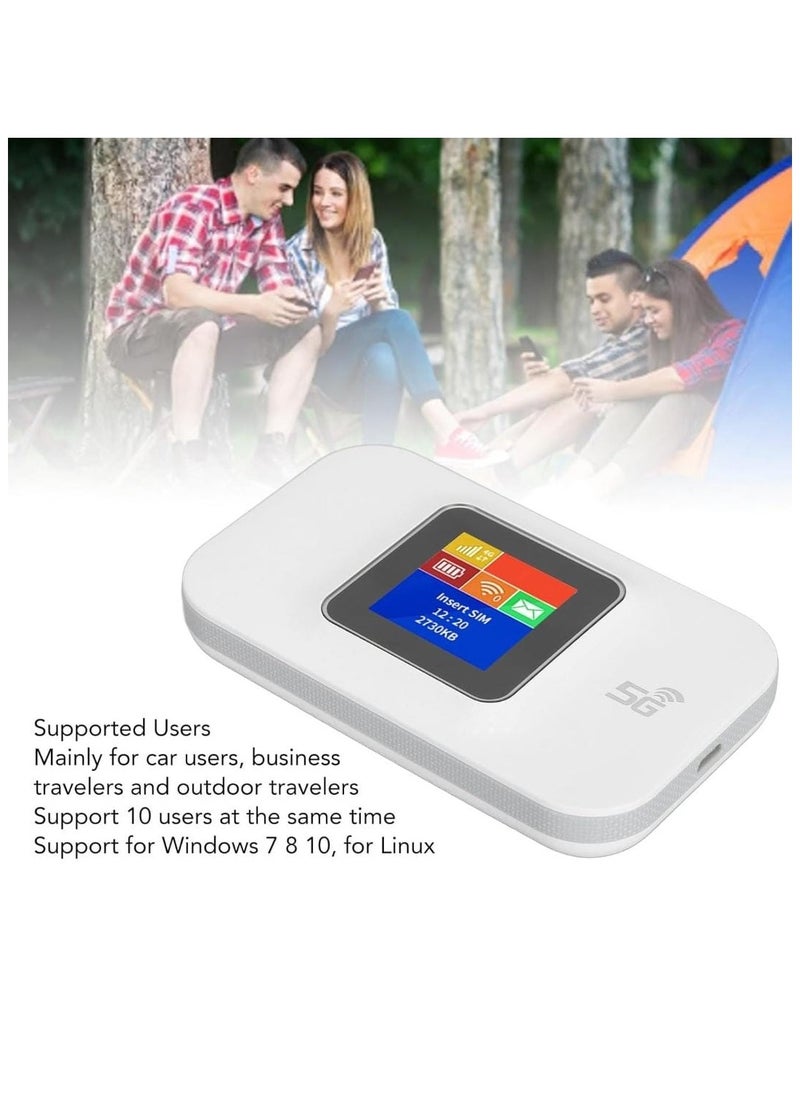 Generic - 5G Mobile WiFi Router High Speed Portable Wireless Hotspot for Travel, Home, And Remote Work - Image 1