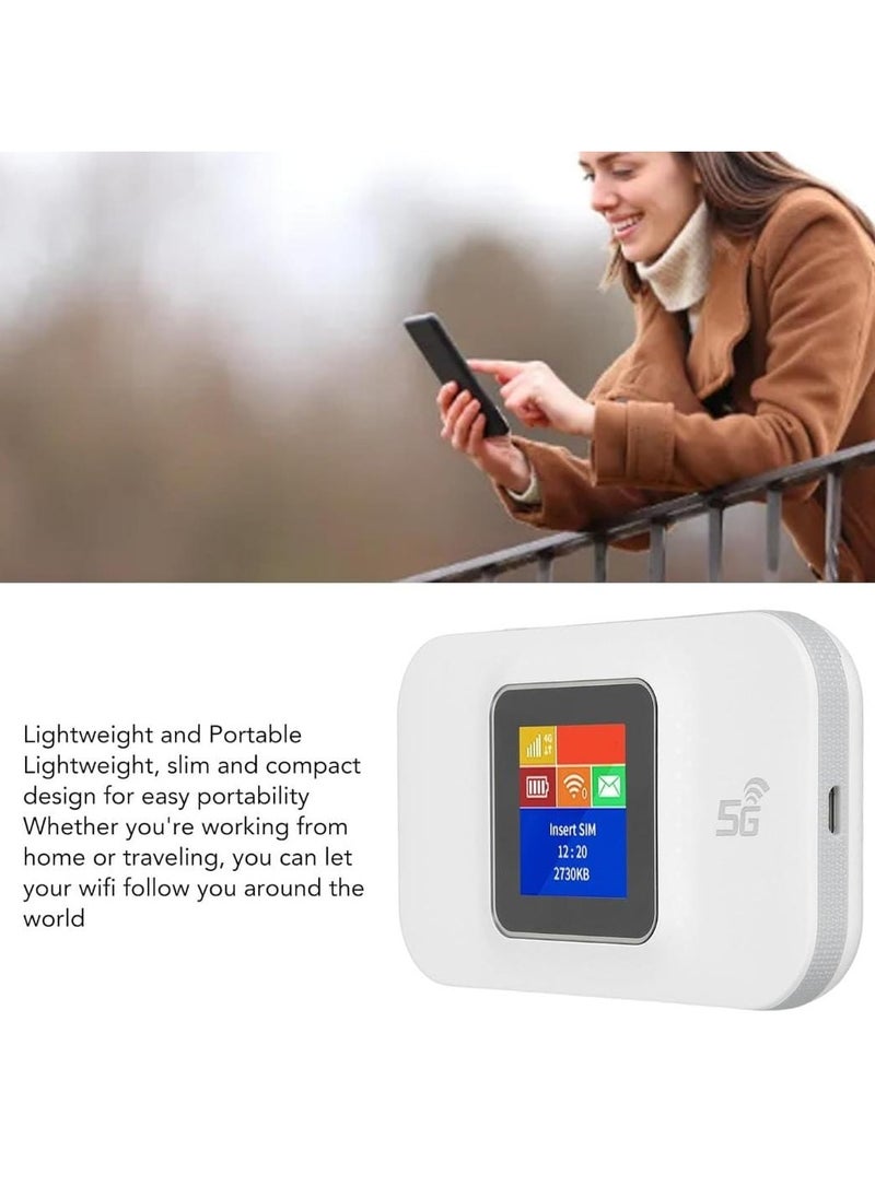 Generic - 5G Mobile WiFi Router High Speed Portable Wireless Hotspot for Travel, Home, And Remote Work - Image 1