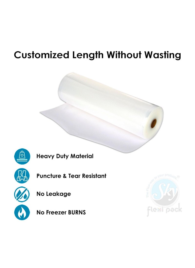 SKY FLEXI PACK SKY FLEXI PACK 17cm x 5 Meter Food Vacuum Sealer Roll Food Grade BPAFree BoilSafe and MicrowaveFriendly  - Image 4