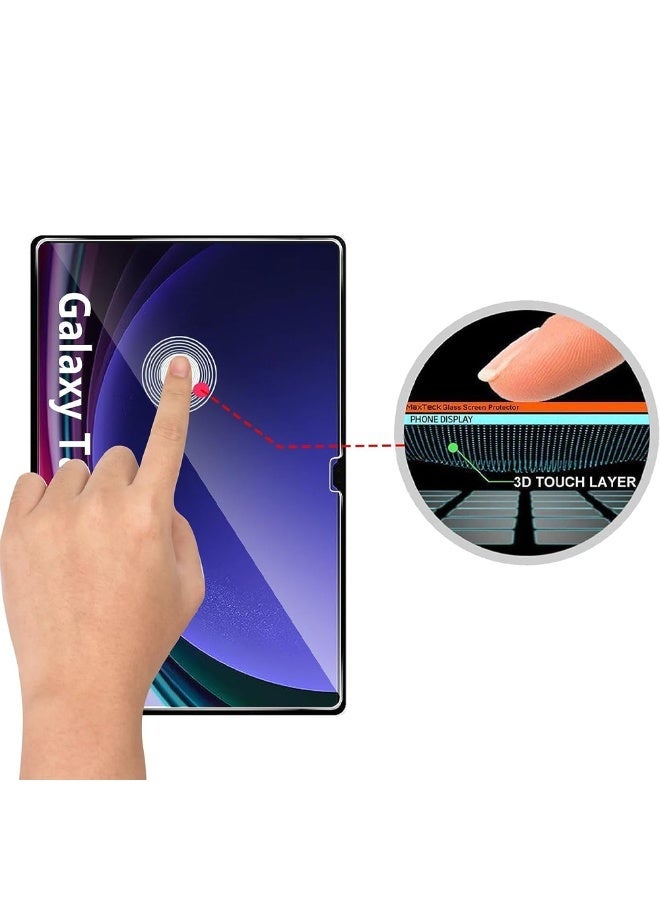 Mlbose Samsung Galaxy Tab S9 Ultra Screen Protcetor Scratch and Shatter Resistant Anti Bubble Glass - Image 4