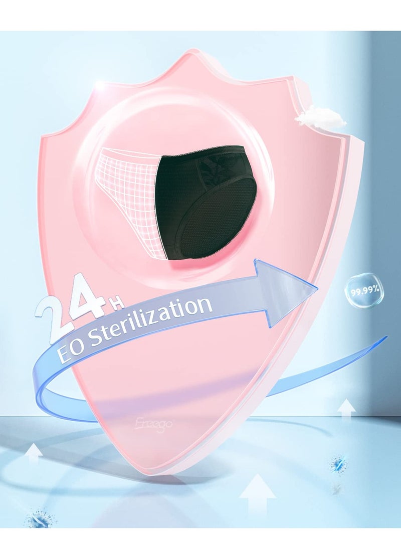 16 Pcs Women's Disposable Lace Panties - Elegant Black Briefs for Travel, Hotel, Spa, and Hospital Emergencies (Size L) - Perfect for On-the-Go Comfort and Convenience. - Image 5