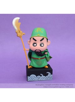 Generic Crayon Xiaoxin Guan Gong Xiaoxin Table Gift Handmade Cute Guan Gong Doll Guan Erge Model Ornaments Boxed Wholesale-Color:Xiaoxin Guan Gong  - Image 1